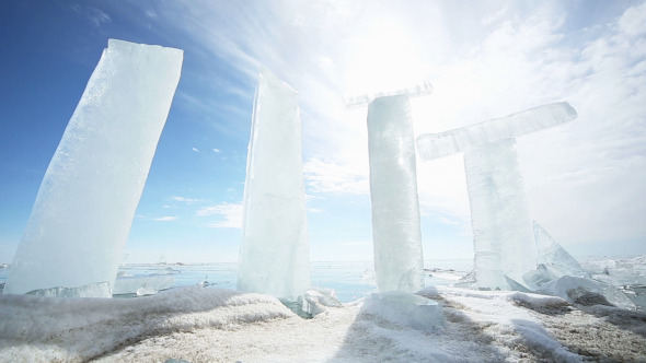 Panoramic Motion Along an Ice Block Panoramic Motion Along an Ice Block