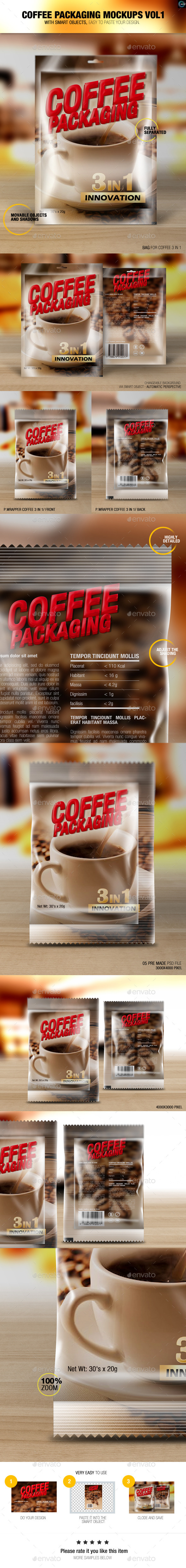 Coffee Packaging Mockups Vol1