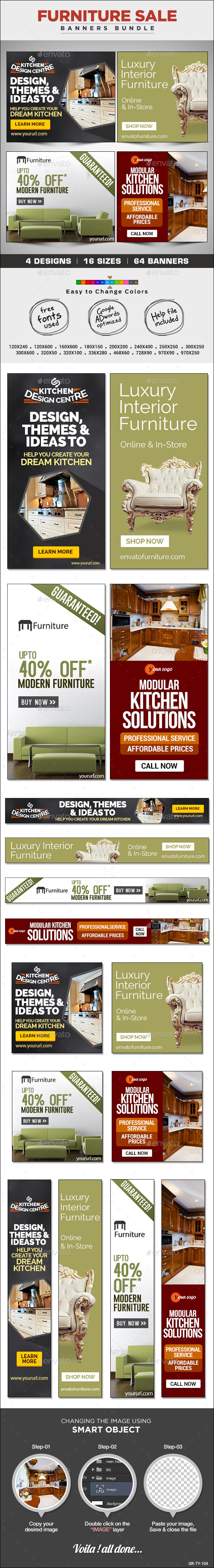 GraphicRiver Furniture Store Banners Bundle 4 Sets 8830735 GraphicRiver Furniture Store Banners Bundle 4 Sets 8830735