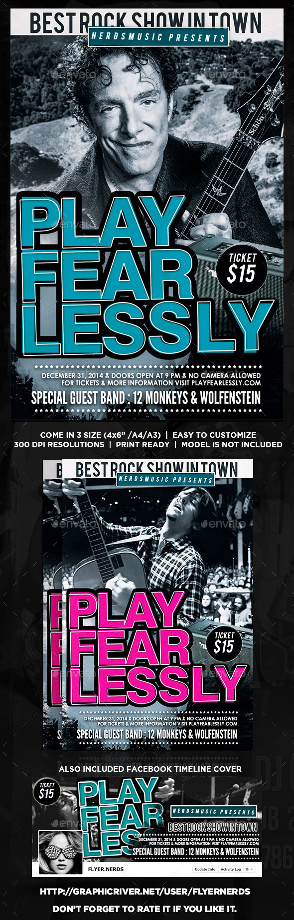 GraphicRiver Rock Night Music Flyer 8819882 GraphicRiver Rock Night Music Flyer 8819882