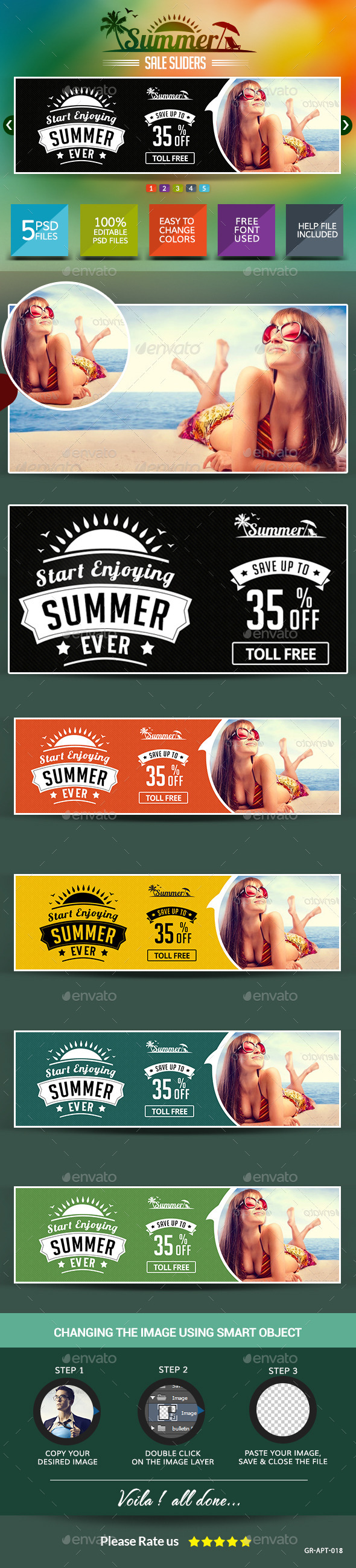 GraphicRiver Summer Sale Sliders 8834574 GraphicRiver Summer Sale Sliders 8834574