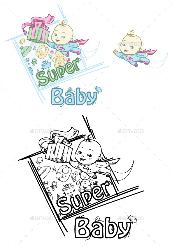 GraphicRiver Super Baby 8836139 GraphicRiver Super Baby 8836139