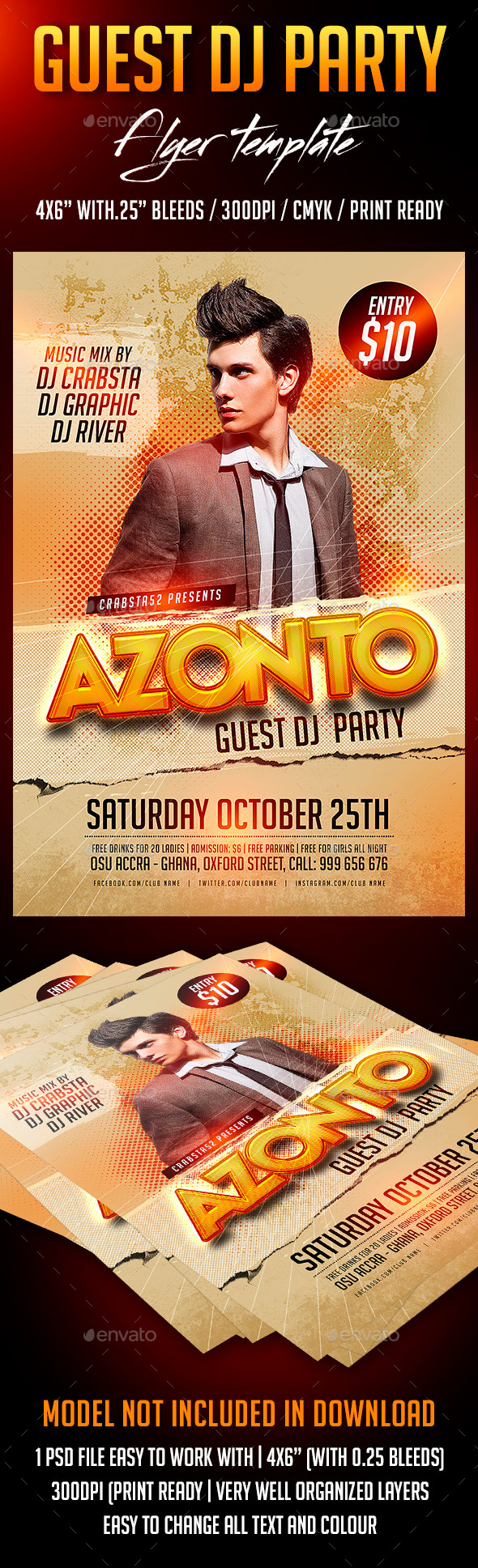 GraphicRiver Guest Dj Party Flyer Template 8829660 GraphicRiver Guest Dj Party Flyer Template 8829660