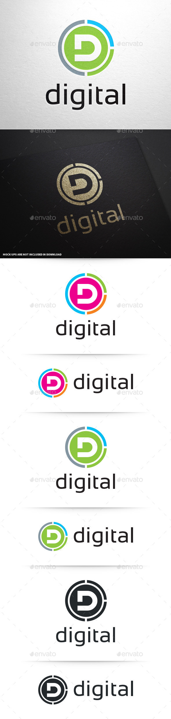 GraphicRiver Digital Letter D Logo 8837512 GraphicRiver Digital Letter D Logo 8837512