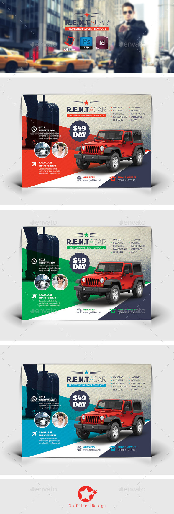 GraphicRiver Rent A Car Flyer Templates 8838464 GraphicRiver Rent A Car Flyer Templates 8838464
