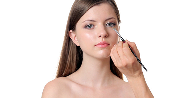 Beautiful Woman Applying Make Up Beautiful Woman Applying Make Up