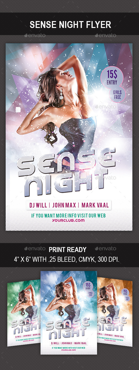 GraphicRiver Sense Night Flyer 8840277 GraphicRiver Sense Night Flyer 8840277