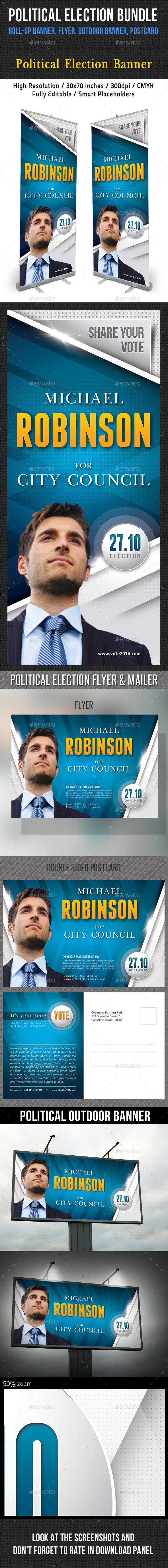 GraphicRiver 4 in 1 Political Banners Flyer Postcard Bundle 8840520 GraphicRiver 4 in 1 Political Banners Flyer Postcard Bundle 8840520