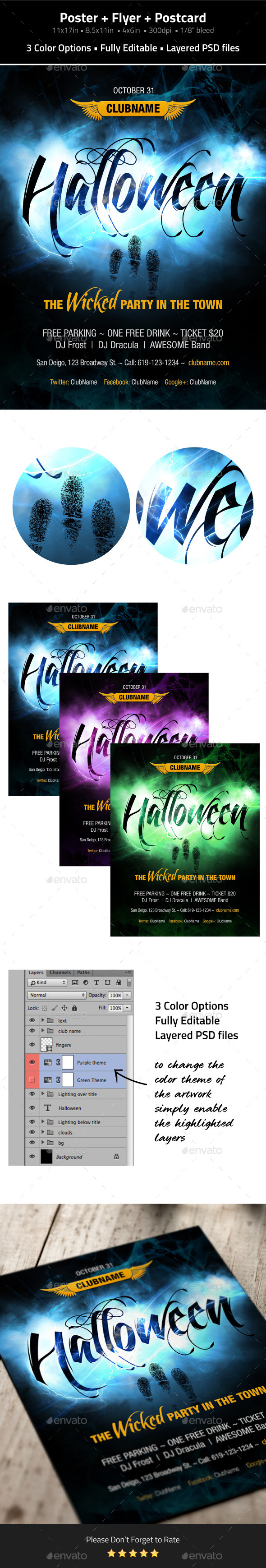 GraphicRiver Halloween Poster & Flyer & Postcard 8831716 GraphicRiver Halloween Poster & Flyer & Postcard 8831716