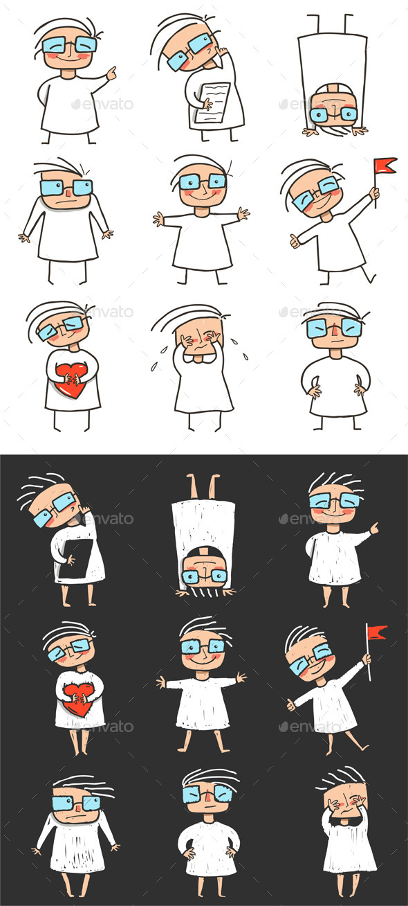 GraphicRiver Fun Set of Sketchy Girls 8841577 GraphicRiver Fun Set of Sketchy Girls 8841577