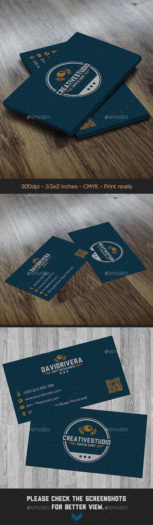 GraphicRiver Blue Baroque Creative Business Card 8832698 GraphicRiver Blue Baroque Creative Business Card 8832698