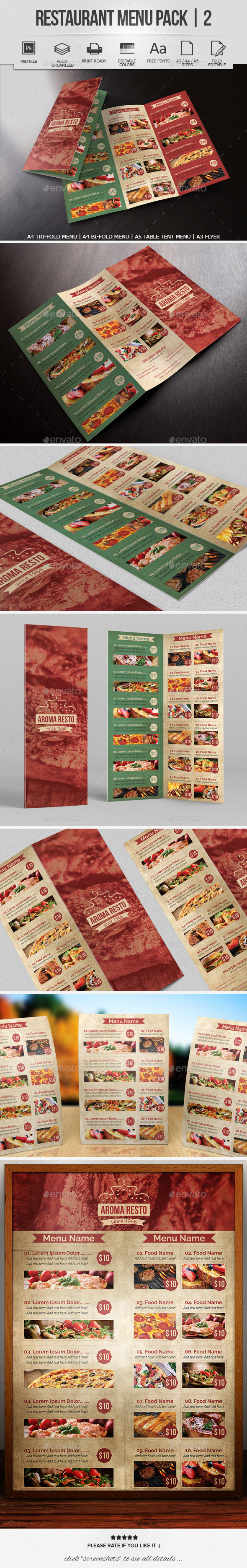 GraphicRiver Restaurant Menu Pack 2 8843868 GraphicRiver Restaurant Menu Pack 2 8843868