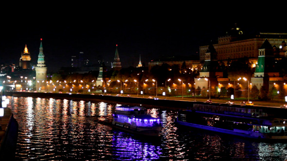 Moscow Kremlin River Night 1 Moscow Kremlin River Night 1