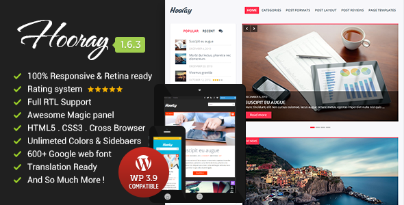 Hooray Premium Wordpress Blog Theme Hooray Premium Wordpress Blog Theme