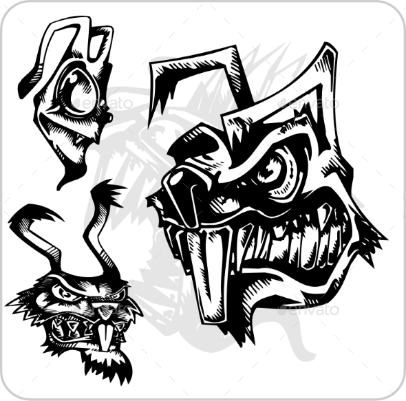 GraphicRiver Aggressive Rabbit Set 8847340 GraphicRiver Aggressive Rabbit Set 8847340