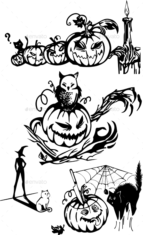 GraphicRiver Happy Halloween Set 8847597 GraphicRiver Happy Halloween Set 8847597