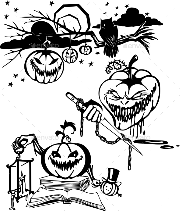 GraphicRiver Happy Halloween Set 8847600 GraphicRiver Happy Halloween Set 8847600