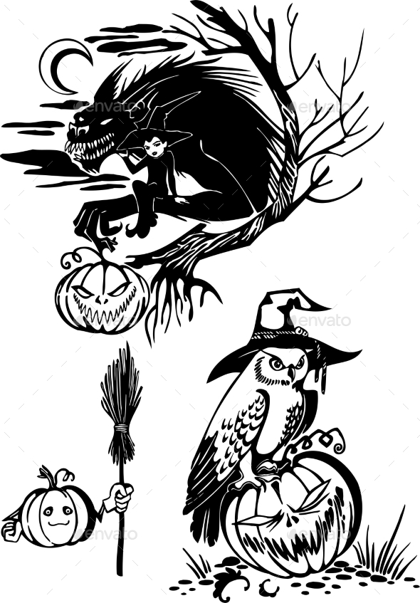 GraphicRiver Happy Halloween Set 8847607 GraphicRiver Happy Halloween Set 8847607