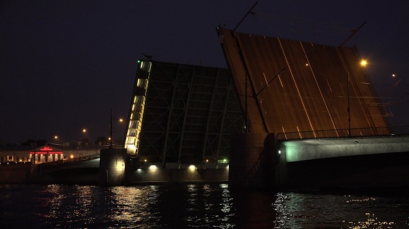Tuchkov Drawbridge in Saint-Petersburg Tuchkov Drawbridge in Saint-Petersburg