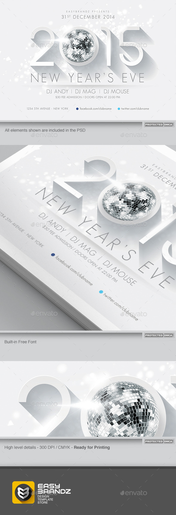 2015 New Year s Flyer Template 2015 New Year s Flyer Template