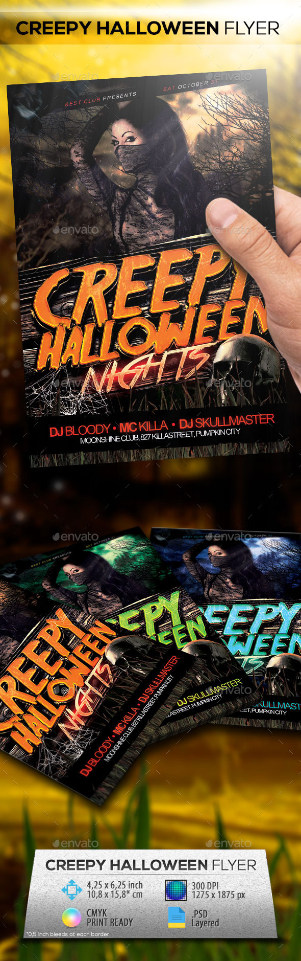 GraphicRiver Creepy Halloween Party Flyer 8842123 GraphicRiver Creepy Halloween Party Flyer 8842123
