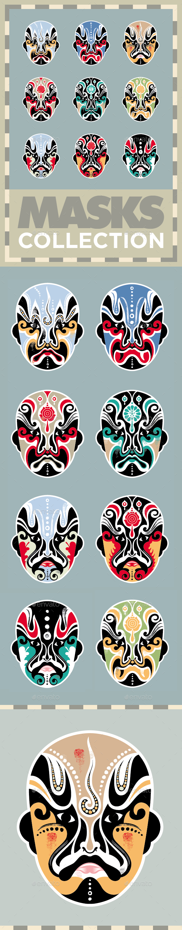 GraphicRiver Masks Collection Vector Set 8850864 GraphicRiver Masks Collection Vector Set 8850864