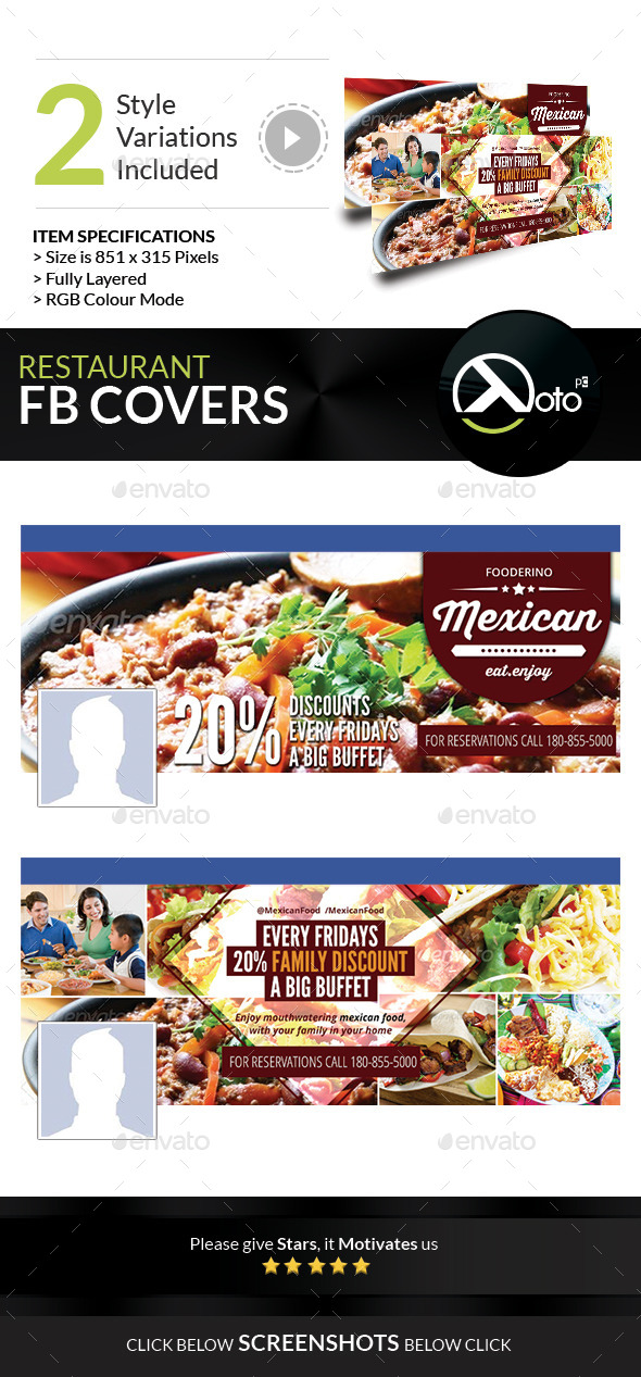 GraphicRiver Mexican Restaurant Promotion FB Covers 8851227 GraphicRiver Mexican Restaurant Promotion FB Covers 8851227
