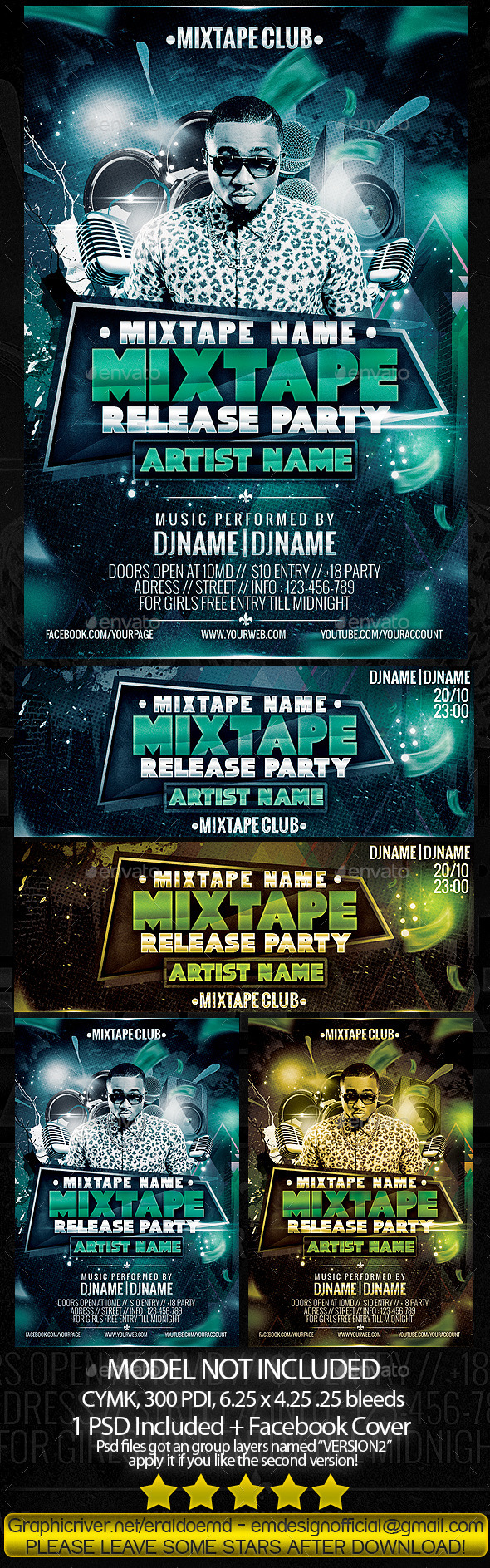 GraphicRiver Mixtape Release Party 8808187 GraphicRiver Mixtape Release Party 8808187
