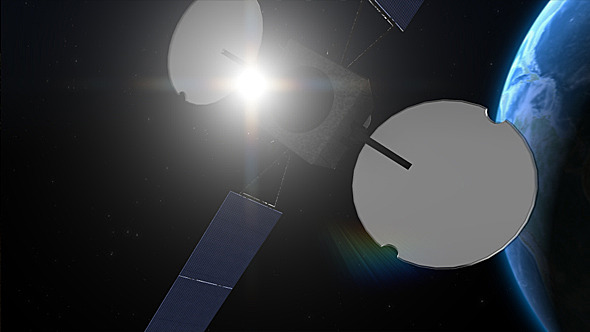 Satellite Over The Earth Satellite Over The Earth