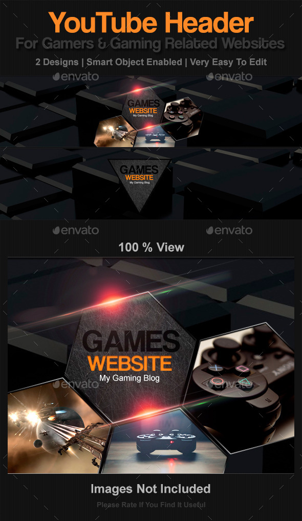 GraphicRiver YouTube Header for Gamers & Games Websites 8847536 GraphicRiver YouTube Header for Gamers & Games Websites 8847536