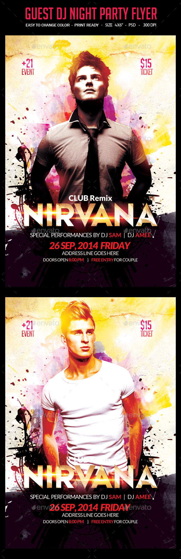 GraphicRiver Guest DJ Night Party Flyer 8853781 GraphicRiver Guest DJ Night Party Flyer 8853781