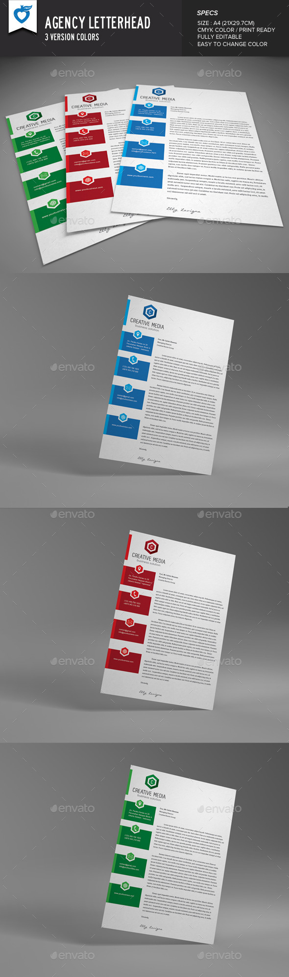 GraphicRiver Agency Letterhead 8853945 GraphicRiver Agency Letterhead 8853945