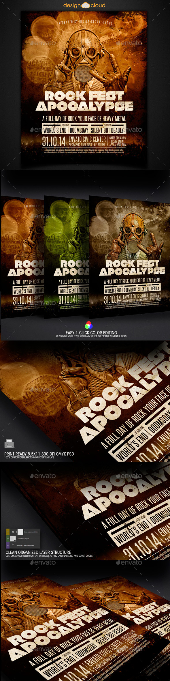 GraphicRiver Rock Fest Apocalypse Poster Flyer Template 8857635 GraphicRiver Rock Fest Apocalypse Poster Flyer Template 8857635
