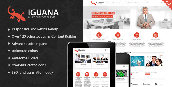 Iguana Responsive Multi-Purpose WordPress Theme Iguana Responsive Multi-Purpose WordPress Theme