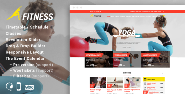 Gym & Fit -Theme for Fitness Gym and Fitness Centers