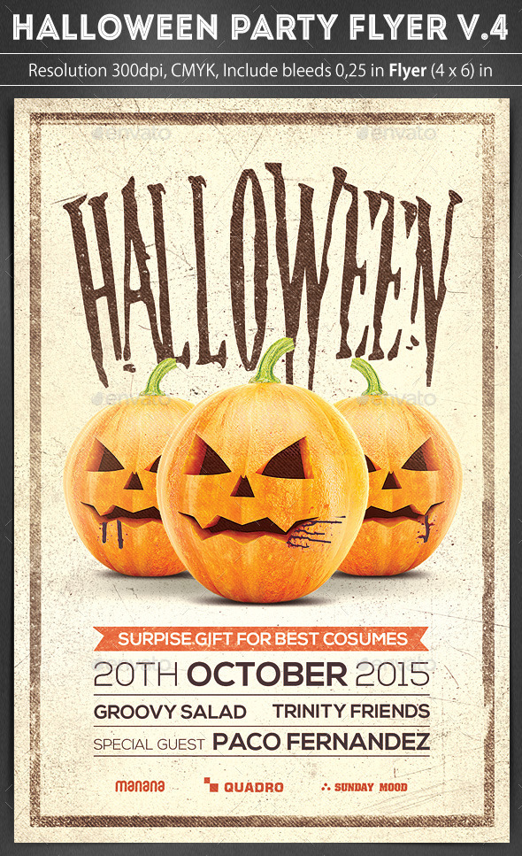 GraphicRiver Halloween Party Flyer v.4 8860976 GraphicRiver Halloween Party Flyer v.4 8860976