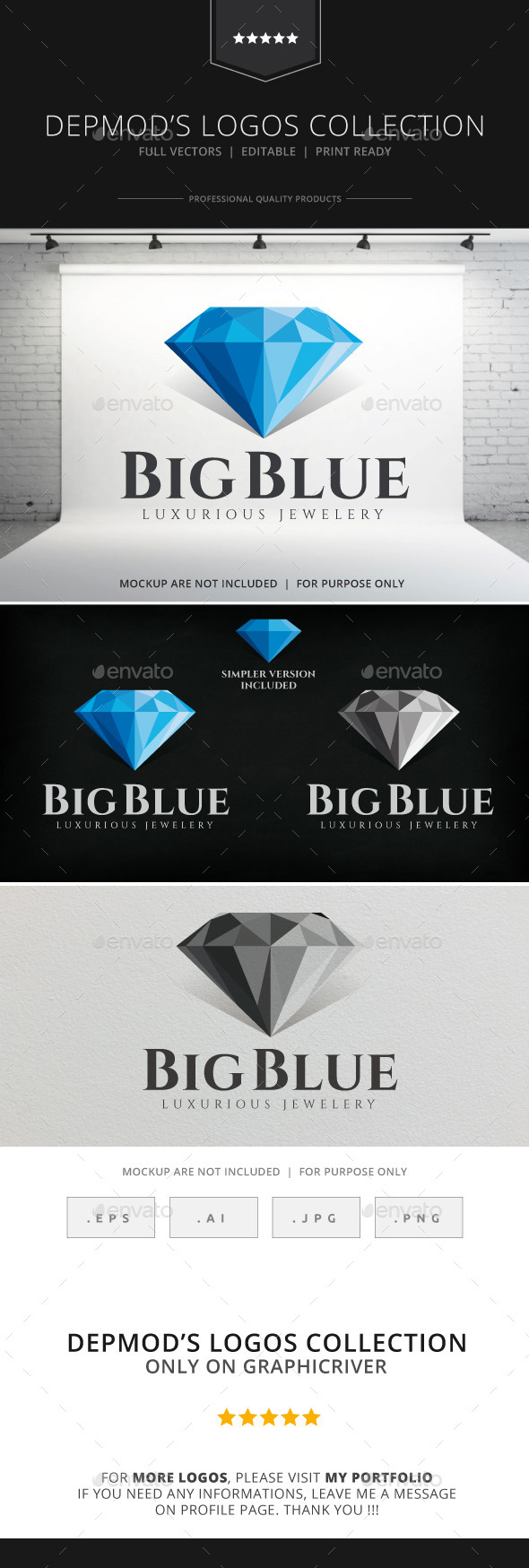 GraphicRiver Big Blue Logo 8861949 GraphicRiver Big Blue Logo 8861949