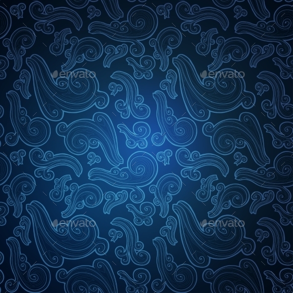 GraphicRiver Blue Seamless Pattern with Ornate Doodle Elements 8862374 GraphicRiver Blue Seamless Pattern with Ornate Doodle Elements 8862374