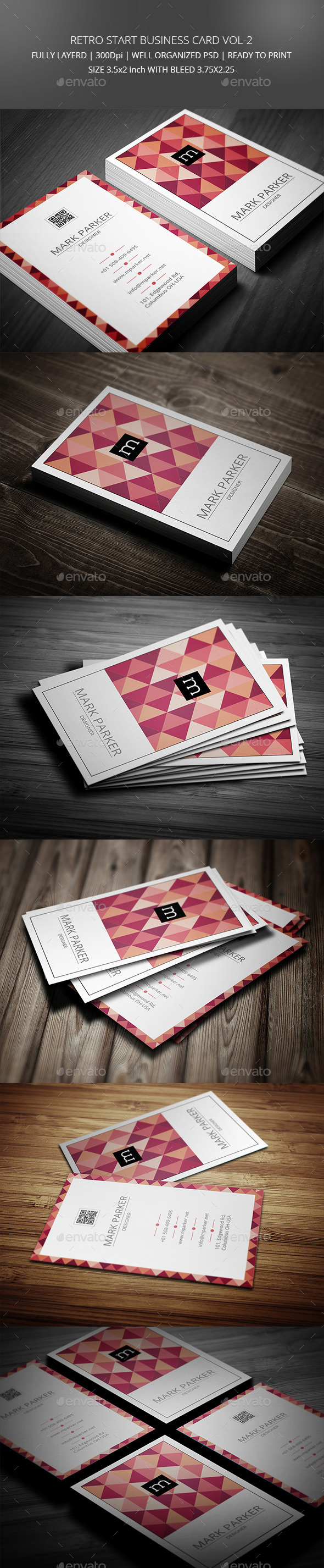 GraphicRiver Retro Star Business Card Vol2 8852203 GraphicRiver Retro Star Business Card Vol2 8852203