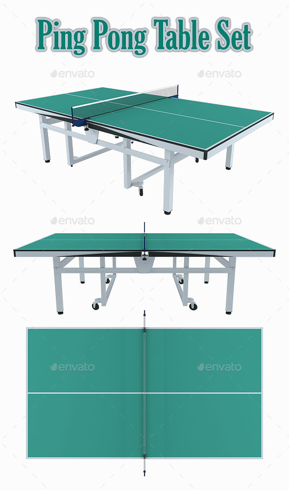 GraphicRiver Ping Pong Table Set 8862951 GraphicRiver Ping Pong Table Set 8862951