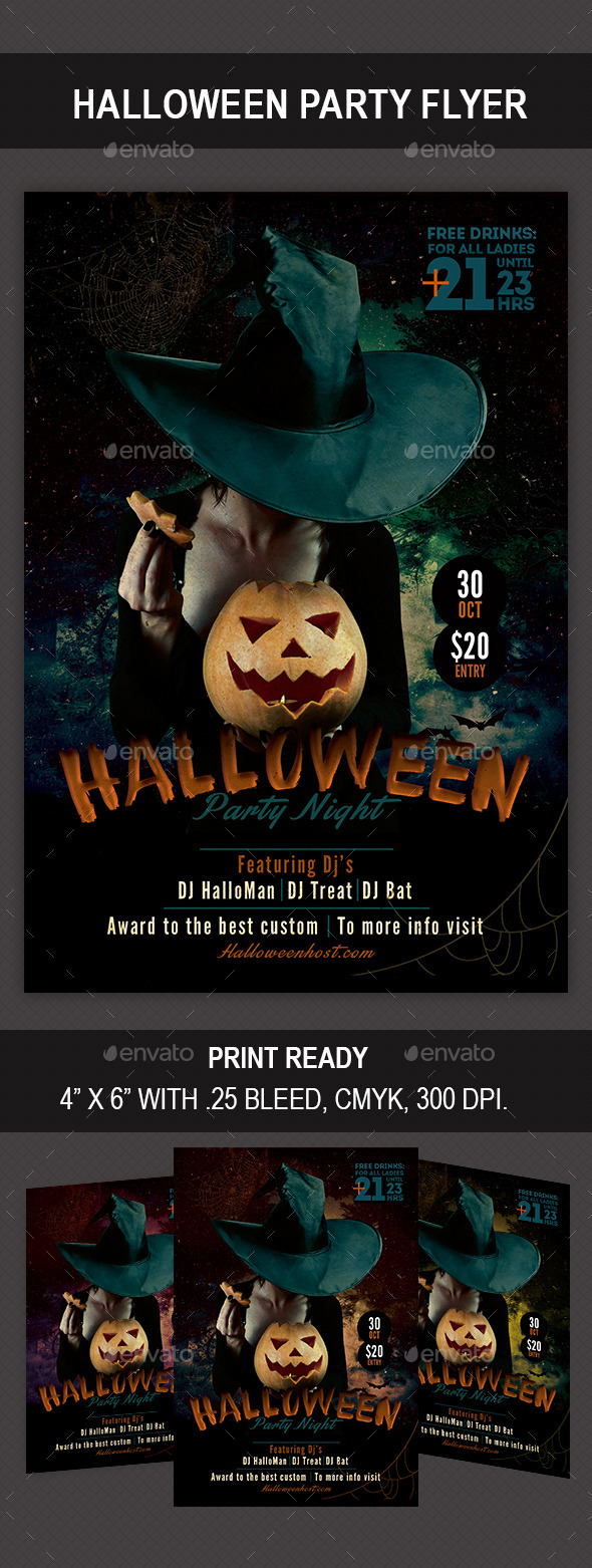 GraphicRiver Halloween Party Flyer 8863230 GraphicRiver Halloween Party Flyer 8863230