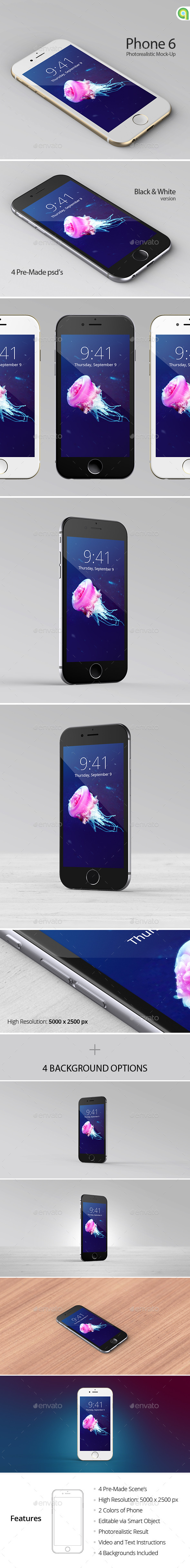 GraphicRiver Phone 6 plus App Mock-Up 8863741 GraphicRiver Phone 6 plus App Mock-Up 8863741