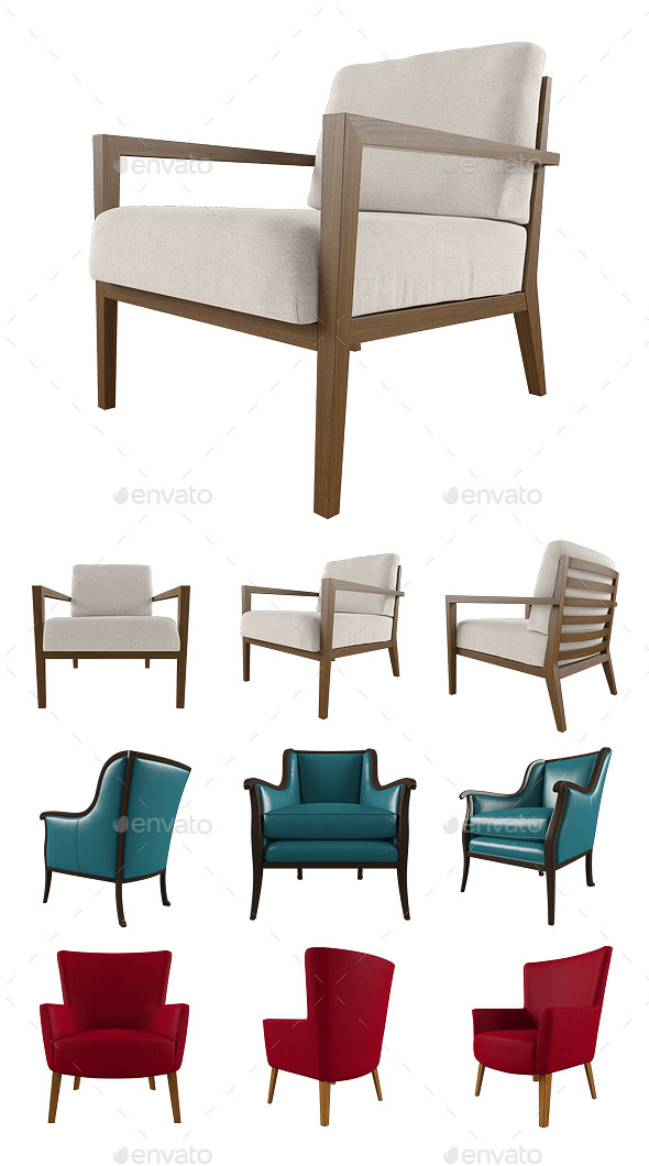 GraphicRiver Armchair Set 8863842 GraphicRiver Armchair Set 8863842