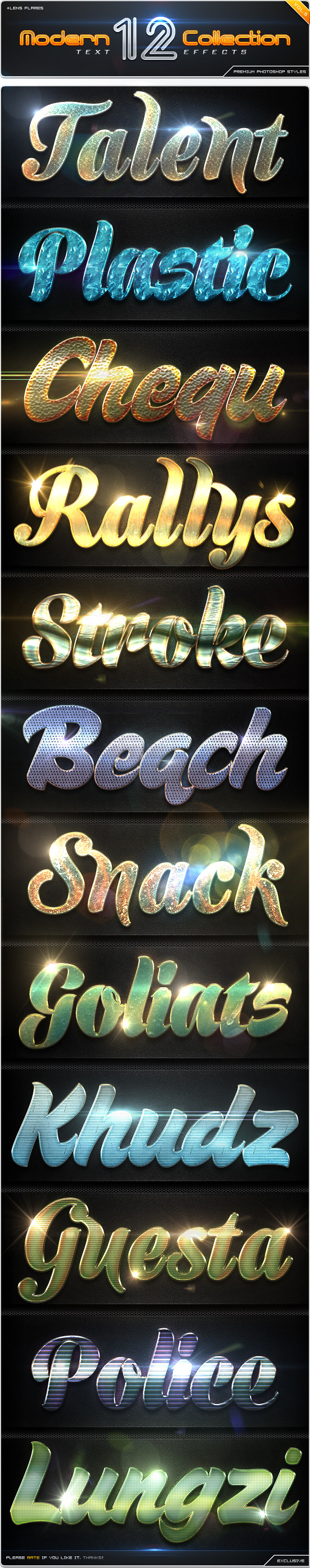 GraphicRiver 12 Modern Collection Text Effect Styles Vol.5 8864278 GraphicRiver 12 Modern Collection Text Effect Styles Vol.5 8864278