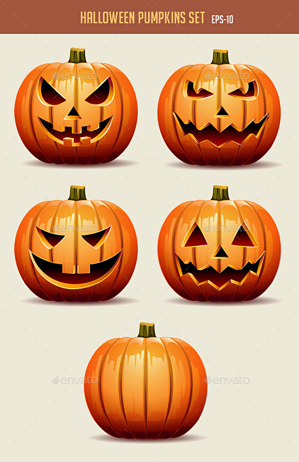 GraphicRiver Halloween Pumpkins Set 8866787 GraphicRiver Halloween Pumpkins Set 8866787