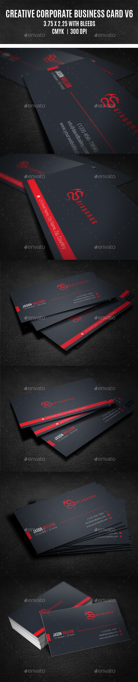 GraphicRiver Creative Corporate Business Card V6 8867007 GraphicRiver Creative Corporate Business Card V6 8867007