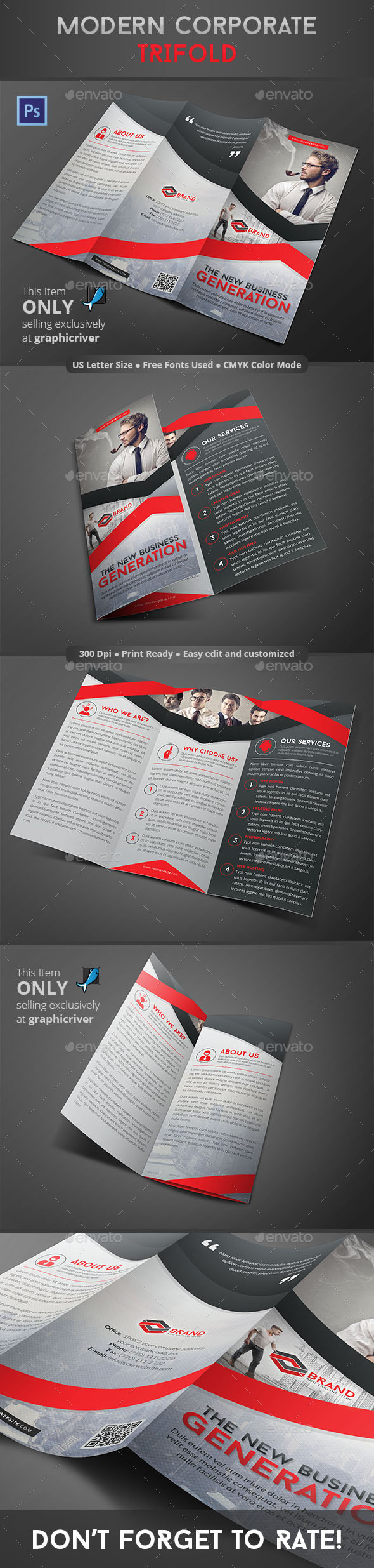 GraphicRiver Modern Corporate Trifold 8867365 GraphicRiver Modern Corporate Trifold 8867365