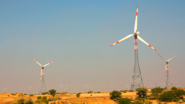 Wind Farm Summer Day Wind Farm Summer Day