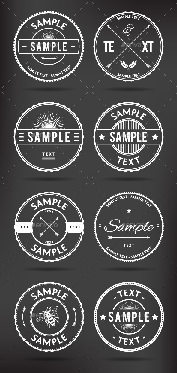 Retro Badges (Decorative Symbols)