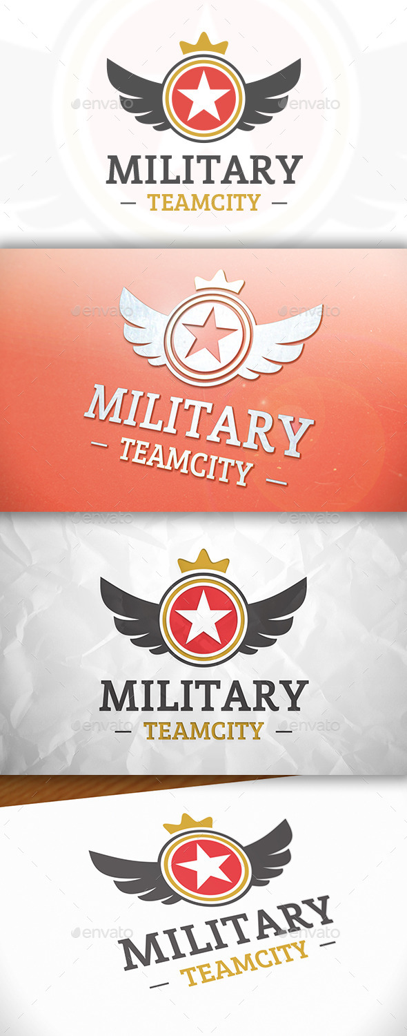 GraphicRiver Military Star Logo 8869087 GraphicRiver Military Star Logo 8869087